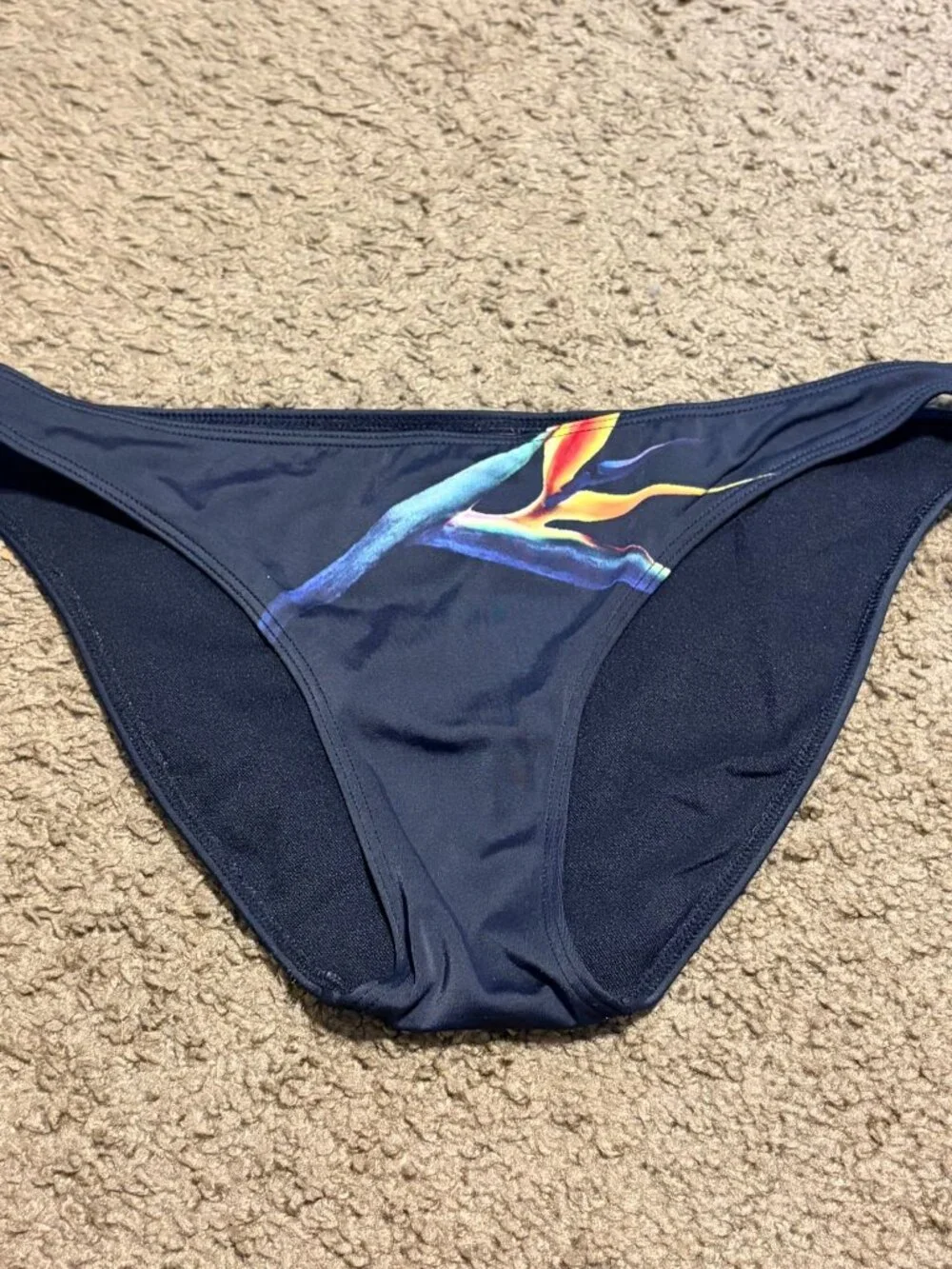 Women's Victoria's Secret Navy Blue Swim‎ Separates Brief Bottom Size Small